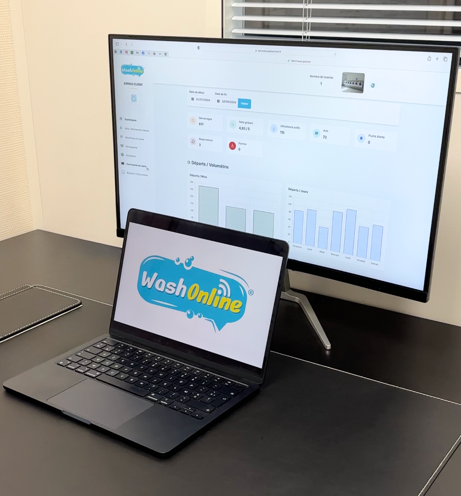 Extranet de gestion WashOnline